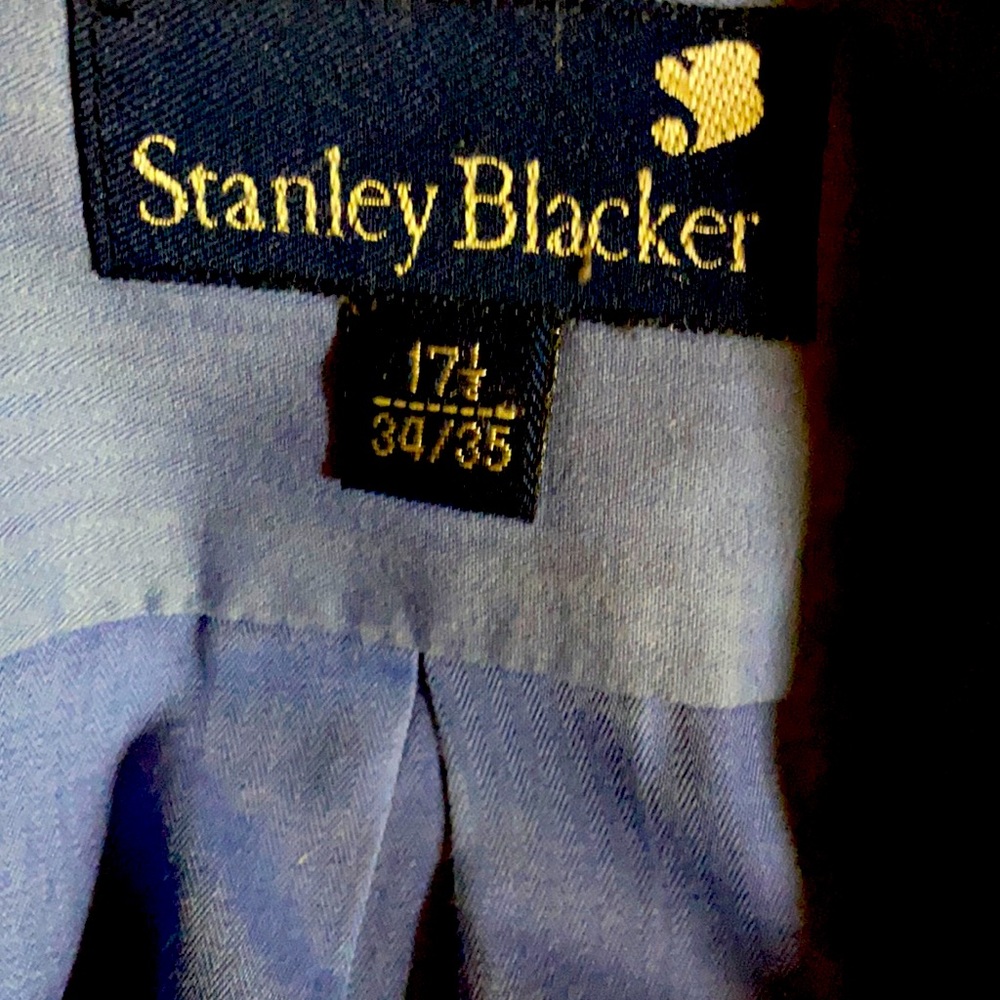 Stanley Blacker Classic Blue Button Down Shirt - image 3